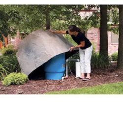 Dekorra 60 in. L x 48 in. W x 41 in. H Extra Large Plastic Cover in Gray