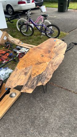 Live edge coffee table