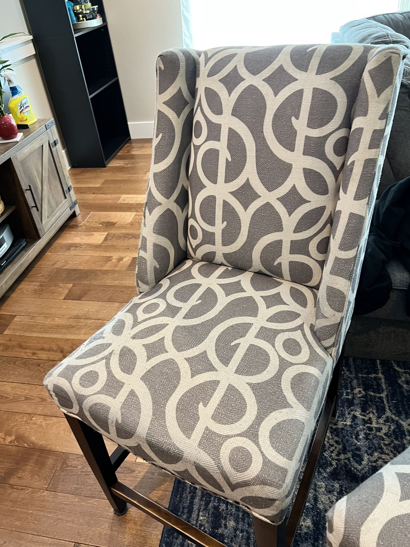 4 Pier 1 Owen Pewter Counter Chairs