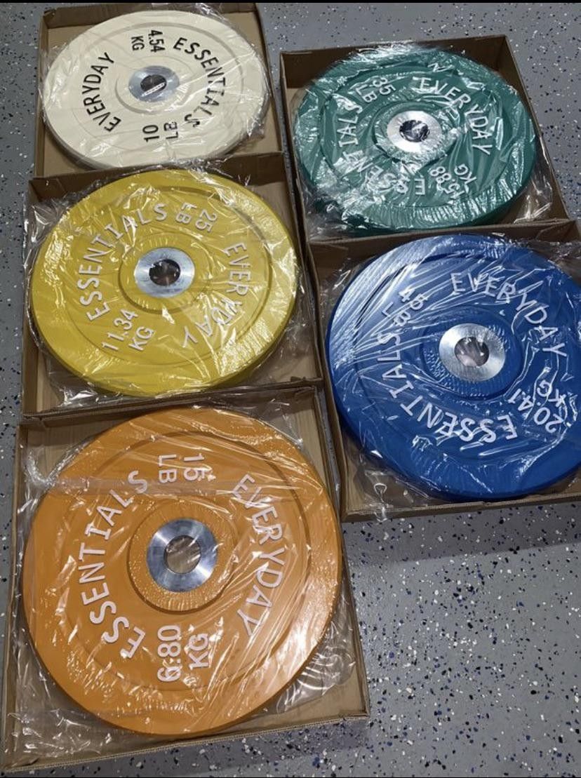 Olympic Bumper Weight Plate Pairs or Set, New 