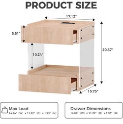Set of 2 New Nightstands – Never Used