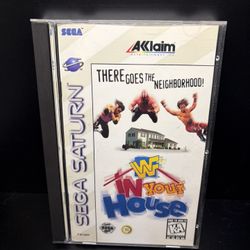 WWF: In Your House (Sega Saturn 🪐 1996) Complete CIB w/ Registration Card!
