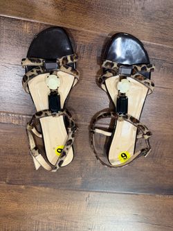 Kate Spade Leopard Print Sandals Size 9