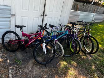 8 BICYCLES WHEELS 26”&24”&16” ALL FOR 🚨$180