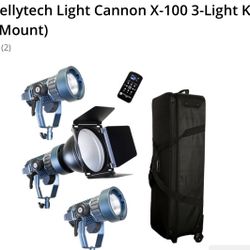 Intellytech Light Cannon X-100 3-Light Kit (V-Mount)