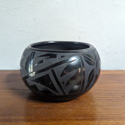  Santa Clara Pueblo Medium Blackware Jar. 