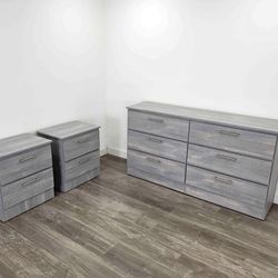 Dresser And 2 Nightstands - Cómoda Y 2 Mesitas De Noche 
