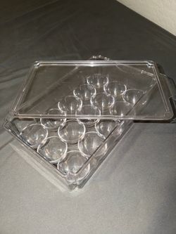 Plastic Egg Organizer Tray with Lid