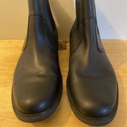 Timberland Chelsea Black Leather Boots Size 10.5 