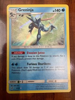 Pokemon Greninja 9/18 Detective Pikachu Holo Rare NM 💦