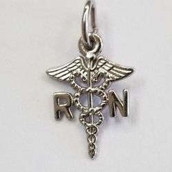 Sterling Silver Nurse Charm
