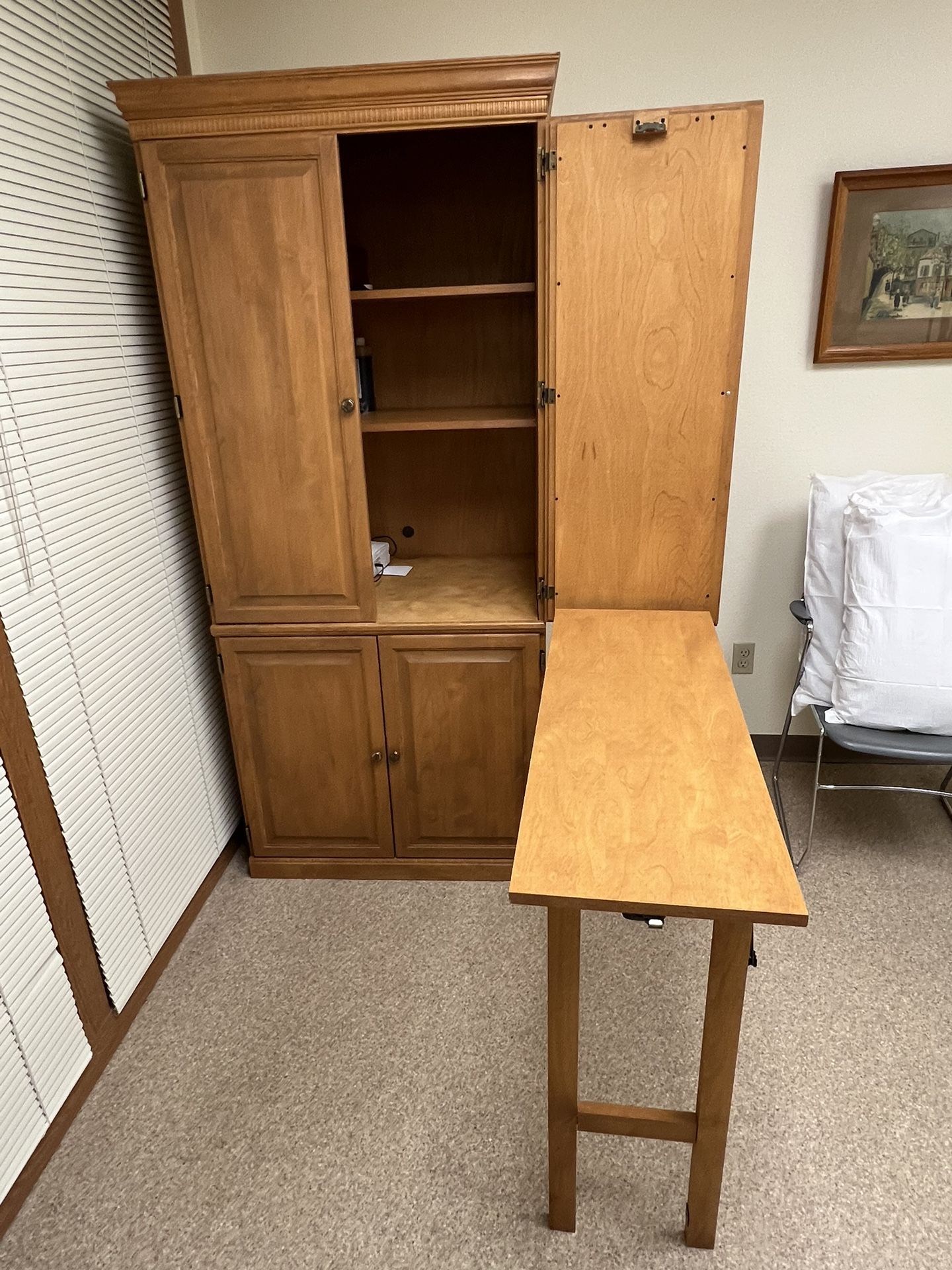 Wood Armoire for Office