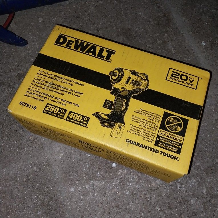 Brushless Dewalt 20 Volt Impact Wrench