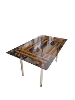 Glass Dining Table with 4 Chair
