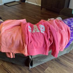 GROUP OF 3 PINK SWEATSHIRTS ALL SZ M