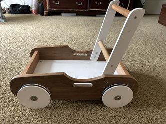solid wood baby walker