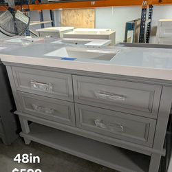 48in Bathroom Vanity with Top