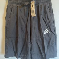 Nwt Adidas Mans Black Shorts Size S With Pockets