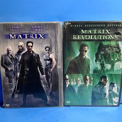 New The Matrix & Matrix Revolutions DVD Bundle Sealed 2-Disc Widescreen Set