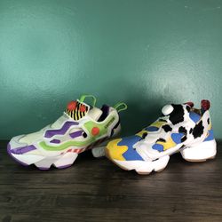 Men's Reebok Toy Story 4 x BAIT x InstaPump Fury OG Mixed 'Woody and Buzz (Male Size 7) 