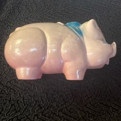 Vintage 70s Caulkware Piggy Bank 