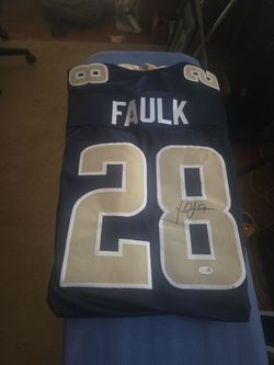 La Rams Marshall Faulk jersey