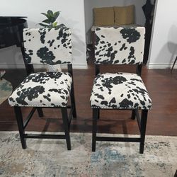 Cow Hide Pattern chairs 