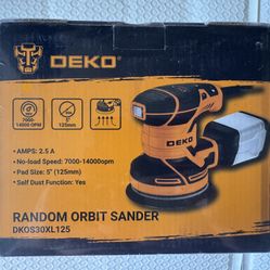 DEKO Random Orbit Sander - New And Sealed 