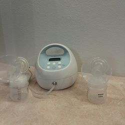 Spectra S1 Plus Rechargeable Double Electric Breast Pump – Blue/White