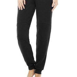 Alo Yoga Aloyoga MICRO WAFFLE FIRESIDE SWEATPANT Joggers - black