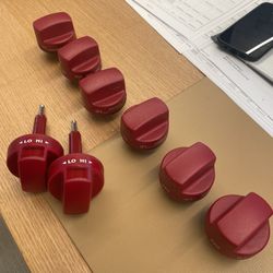Wolf Knobs - Red Metal 