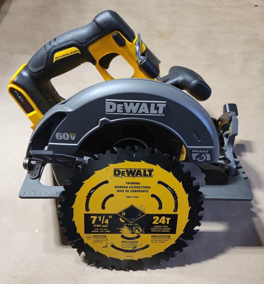 DEWALT
FLEXVOLT 60V MAX Cordless Brushless 7-1/4 in. Circular Saw with Brake (Tool Only)