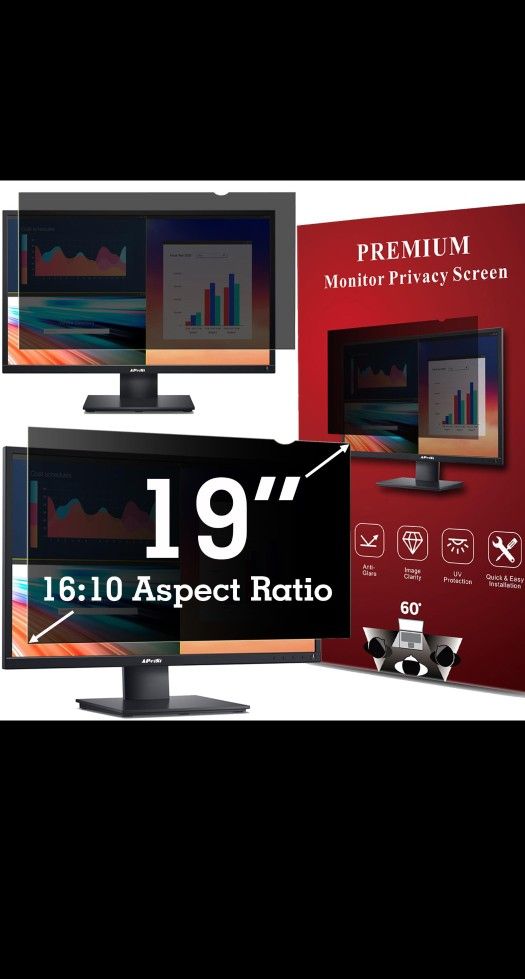 APeiSi 19 Inch Computer Privacy Screen Filter