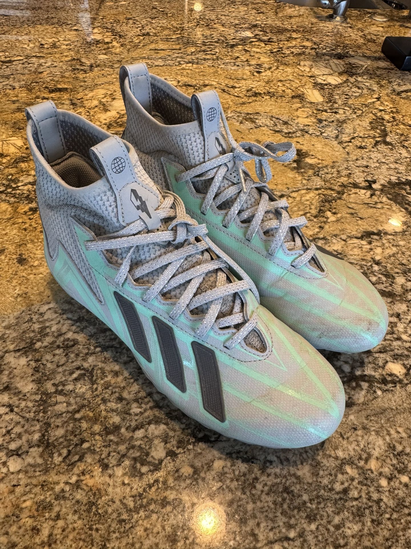 Adidas Men's Freak 23 Bounce High Gry/Mint Football Cleats Size:8. #GW1745 186P