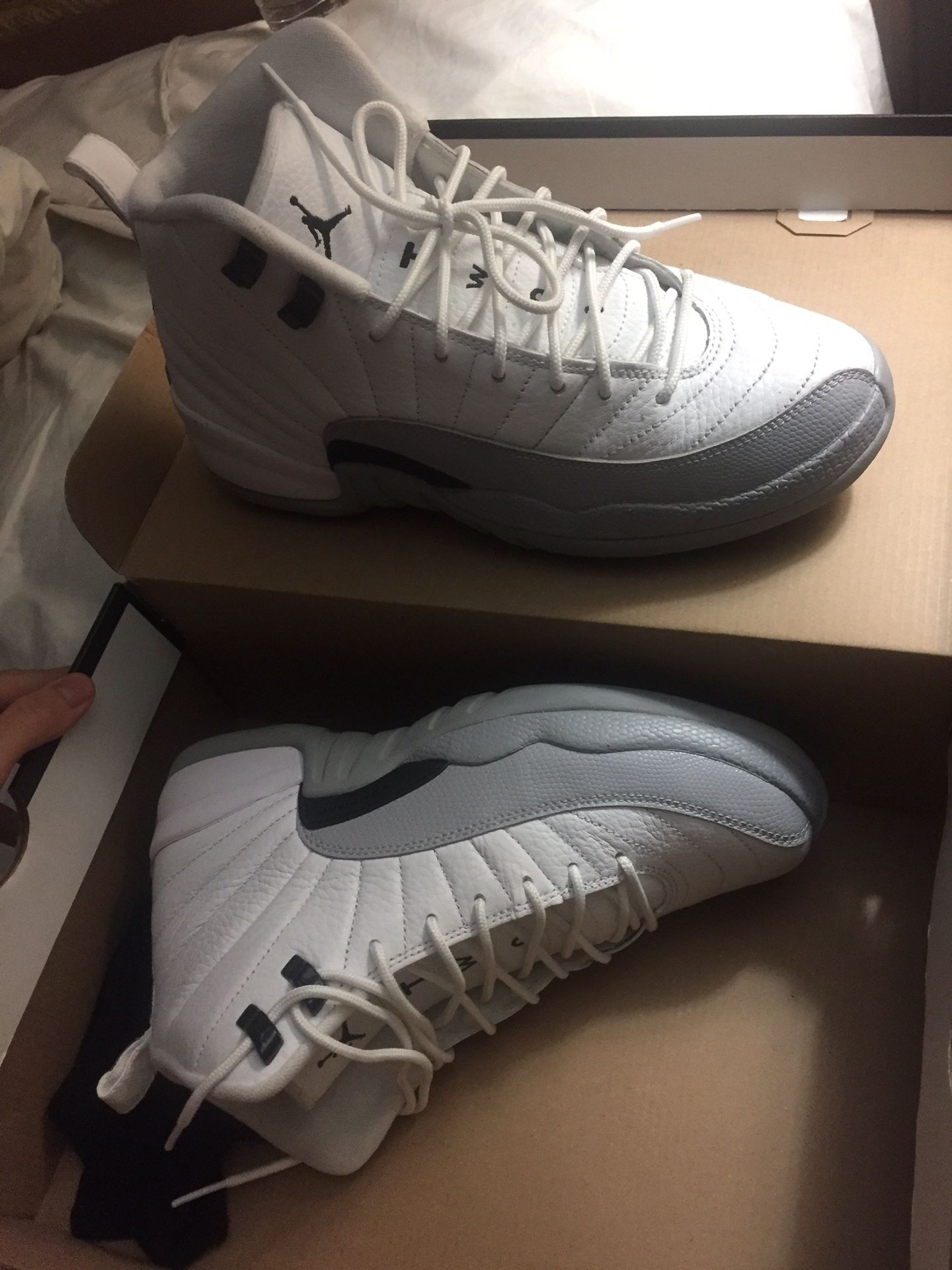 Grey Jordan 12 baron size 7