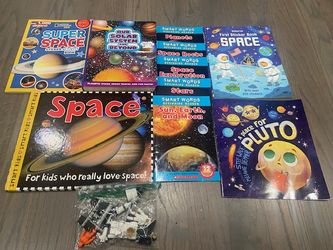 Space Learning Bundle: Books, Sticker Books & Space Figures