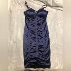 Fashion Nova navy blue dress