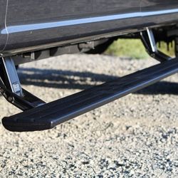 New Amp Research Electric Powder Steps Set Silverdao 1500 Crew Cab