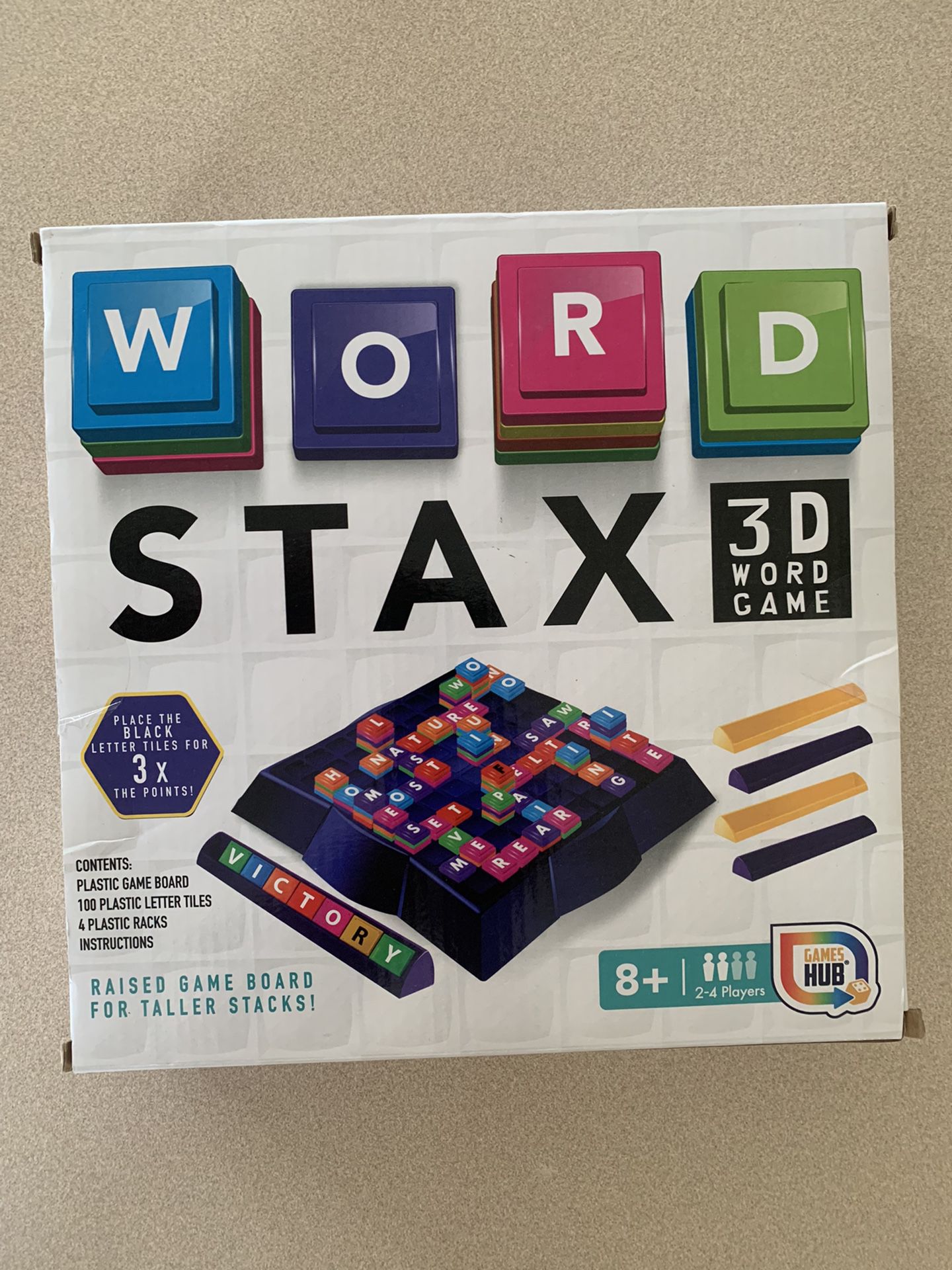 WORD STAX 3 D WORD GAME 