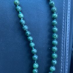 Jade Necklace 14kg Clasp With 