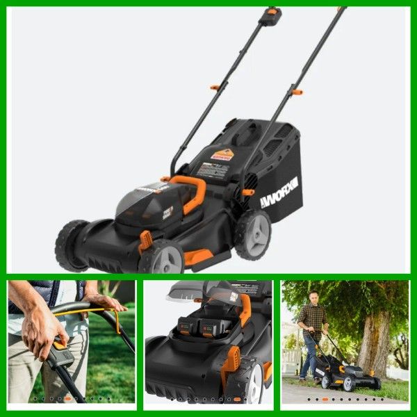Worx 17" Cordless Electric Lawnmower (Used)