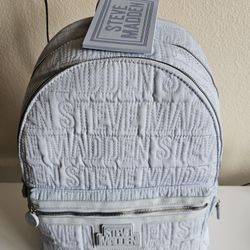 Steve Madden Logo Quilted Mini Backpack