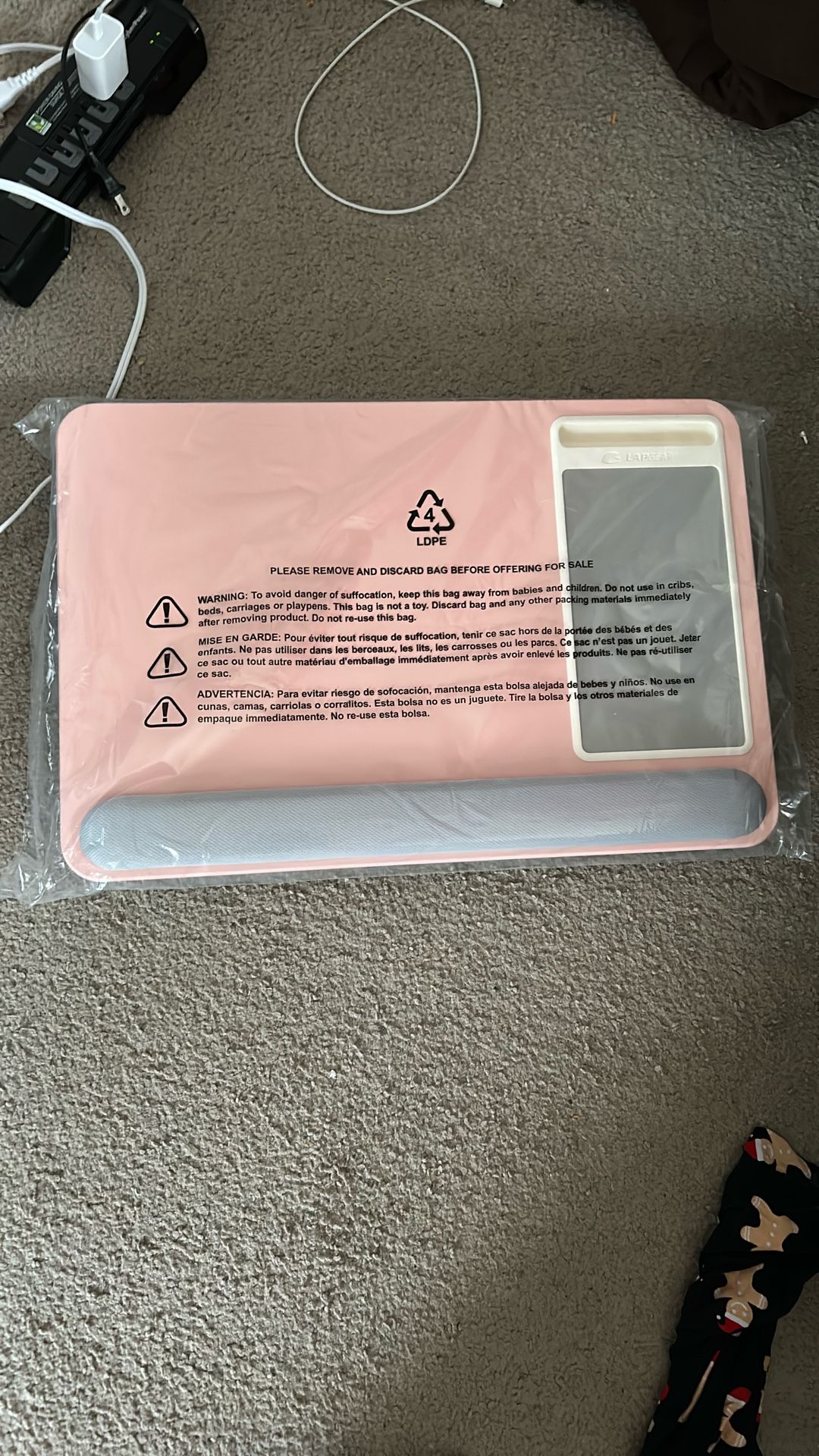 NEW In Box LapGear Holder For Computers With A Spot For Smart Phone