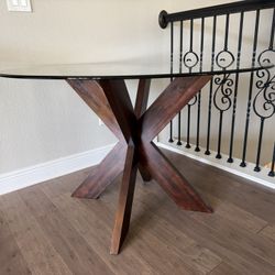 Round Glass Table 