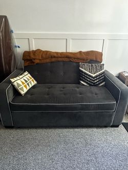 Serta brand sofa bed, grayish bluish