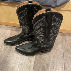 Dan Post Black Cowboy Boots Size 11D