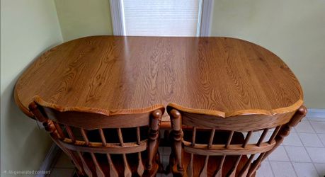 Virginia House (Bassett) dining table with six matching chairs