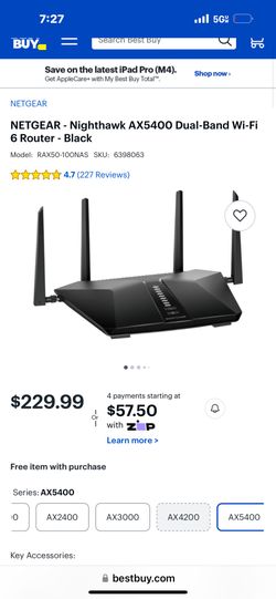 Nighthawk Router Ax6