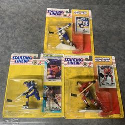 3 Staring Lineup 1994 Brett Hull & Jeremy Roebuck Action Figures