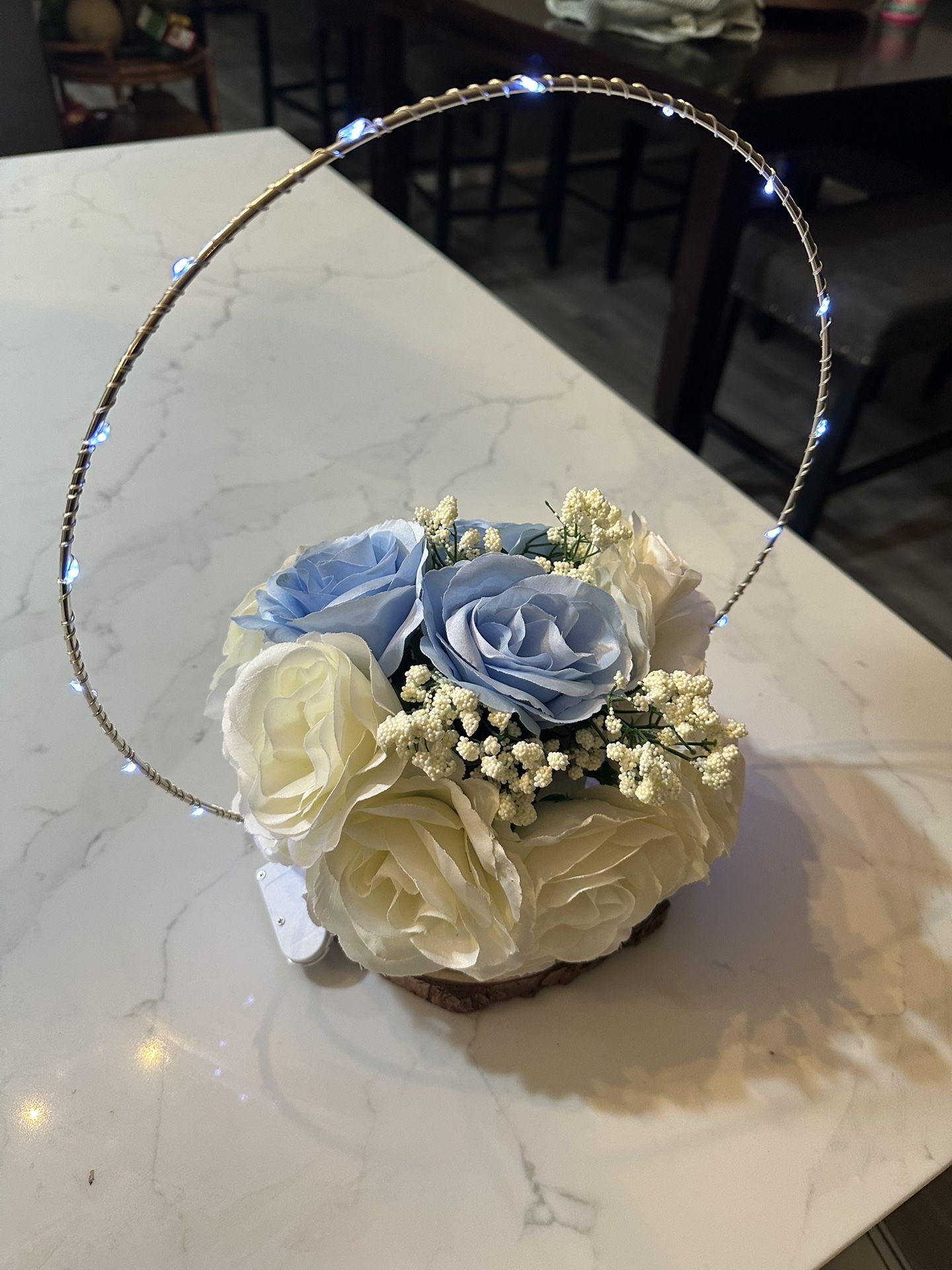 11 Center Pieces Quince Wedding Babyshower Blue